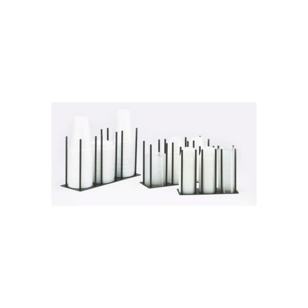 Cal-Mil Cal-Mil 1516-3-13 Ramekin / Lid Organizer Up to 2-1/2" Diameter 10"W x 3-1/2"D x 6"H Black 1516-3-13 - main